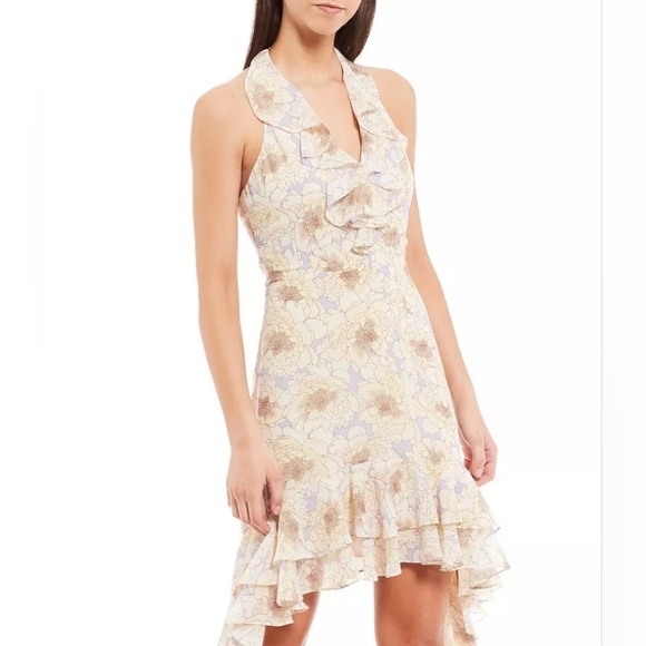 Badgley Mischka “Naty” Hi-Low Floral Halter Gown – Size 14 – NWT - Picture 3 of 9